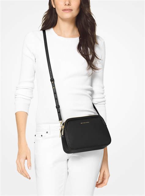 michael michael kors crossgrain leather crossbody clutch|Michael Kors leather crossbody handbags.